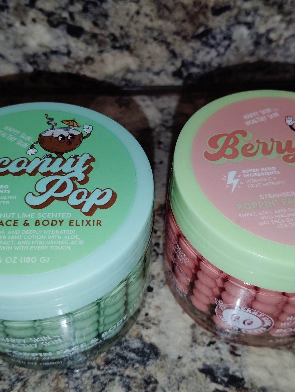 Poppin Face & Body Beads - Green Refresh New - Picture 2 of 7